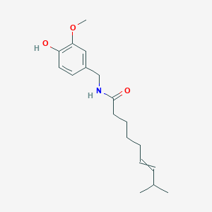 molecular formula C18H27NO3 B021952 N-[(4-Hydroxy-3-methoxyphenyl)methyl]-8-methyl-6-nonenamide CAS No. 7553-53-9