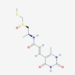 molecular formula C13H19N3O4S2 B219687 Dehydroxysparsomycin CAS No. 113597-70-9