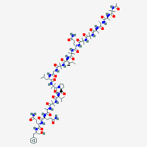 molecular formula C90H149N23O24 B219782 Trichosporin B-iiib CAS No. 121689-06-3