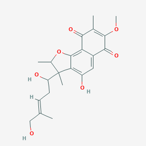 molecular formula C22H26O7 B219820 Furaquinocin A CAS No. 125108-66-9