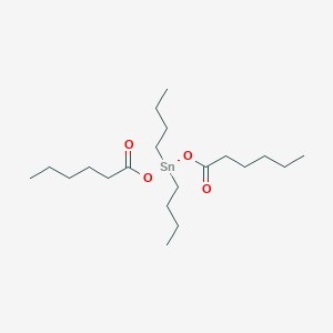 molecular formula C20H40O4Sn B021988 Dibutylbis[(1-oxohexyl)oxy]stannane CAS No. 19704-60-0