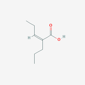molecular formula C8H14O2 B021995 2-Pentenoic acid, 2-propyl- CAS No. 60218-41-9