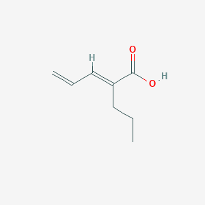 molecular formula C8H12O2 B021997 2-Propyl-2,4-pentadienoic acid CAS No. 72010-18-5