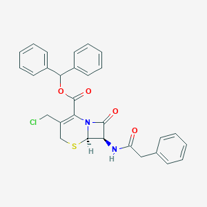 molecular formula C29H25ClN2O4S B021998 (6R,7R)-Benzhydryl 3-(chloromethyl)-8-oxo-7-(2-phenylacetamido)-5-thia-1-azabicyclo[4.2.0]oct-2-ene-2-carboxylate CAS No. 64308-63-0