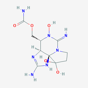 [(3aS,4R,10aS)-2-amino-5,10,10-trihydroxy-6-imino-3a,4,8,9-tetrahydro-1H-pyrrolo[1,2-c]purin-4-yl]methyl carbamate