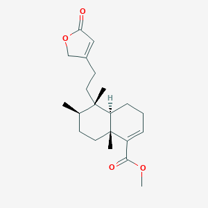 molecular formula C21H30O4 B022001 Methyl clerodermate 