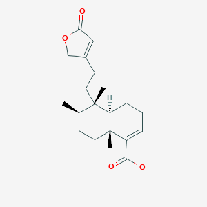 molecular formula C21H30O4 B022001 Clerodermic acid methyl ester CAS No. 67650-47-9