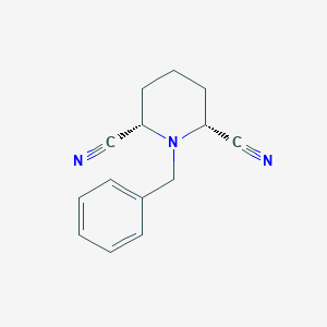 molecular formula C14H15N3 B022005 cis-1-Benzyl-2,6-dicyanopiperidine CAS No. 106006-86-4