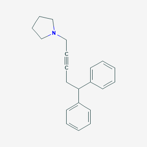 molecular formula C21H23N B220238 1-(5,5-diphenyl-2-pentynyl)pyrrolidine 