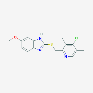 molecular formula C16H16ClN3OS B022028 4-Desmethoxy-4-chloro Omeprazole Sulfide CAS No. 220757-74-4