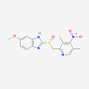 molecular formula C16H16N4O4S B022030 4-Desmethoxy-4-nitro Omeprazole CAS No. 317807-10-6