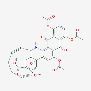 21,24,28-Triacetyloxy-7-methoxy-19,26-dioxo-3-oxa-16-azaheptacyclo[15.12.0.02,4.02,8.04,15.018,27.020,25]nonacosa-1(29),6,17,20,22,24,27-heptaen-9,13-diyne-6-carboxylic acid