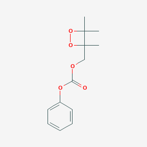 molecular formula C13H16O5 B022044 Phenyl (3,4,4-trimethyldioxetan-3-yl)methyl carbonate CAS No. 109123-69-5