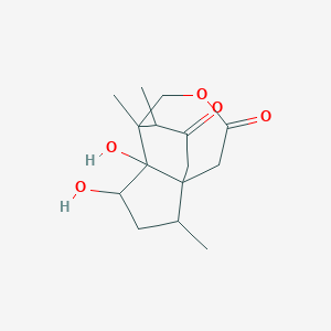 4,5-Dihydroxy-2,6,13-trimethyl-8-oxatricyclo[4.4.3.01,5]tridecane-9,12-dione
