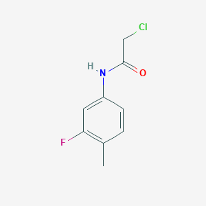 molecular formula C9H9ClFNO B022055 2-chloro-N-(3-fluoro-4-methylphenyl)acetamide CAS No. 100599-62-0