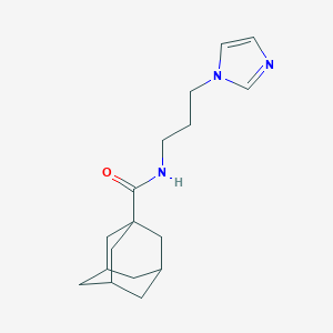 molecular formula C17H25N3O B220850 adamantanyl-N-(3-imidazolylpropyl)carboxamide 