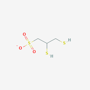 molecular formula C3H7O3S3- B220861 2,3-disulfanylpropane-1-sulfonate 