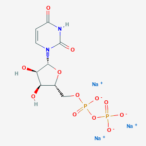 molecular formula C9H11N2Na3O12P2 B022101 Uridine 5'-(trisodium pyrophosphate) CAS No. 19817-91-5