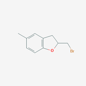 molecular formula C10H11BrO B022102 2-(Bromomethyl)-2,3-dihydro-5-methylbenzofuran CAS No. 19997-48-9