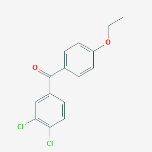 molecular formula C15H12Cl2O2 B022108 3,4-二氯-4'-乙氧基二苯甲酮 CAS No. 106473-07-8
