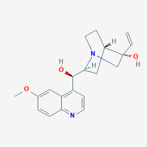 molecular formula C₂₀H₂₁D₃N₂O₃ B022115 Cinchonan-3,9-diol, 6'-methoxy-, (8alpha,9R)- CAS No. 78549-61-8