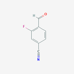molecular formula C8H4FNO B022119 4-Cyano-2-fluorobenzaldehyde CAS No. 105942-10-7