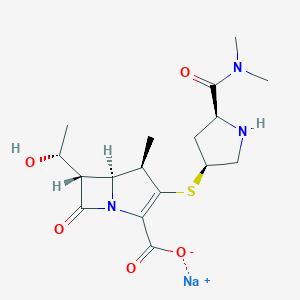 molecular formula C₁₇H₂₄N₃NaO₅S B022135 Meropenem Sodium Salt CAS No. 211238-34-5