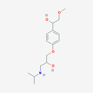 molecular formula C15H25NO4 B022152 alpha-Hydroxymetoprolol CAS No. 56392-16-6