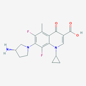 7-((S)-3-Amino-1-pyrrolidinyl)-1-cyclopropyl-6,8-difluoro-1,4-dihydro-5-methyl-4-oxoquinoline-3-carboxylic acid