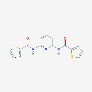 molecular formula C15H11N3O2S2 B221645 N-{6-[(2-thienylcarbonyl)amino]-2-pyridinyl}-2-thiophenecarboxamide 