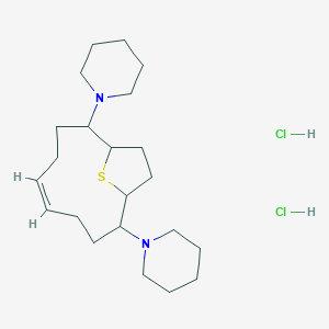 2,9-Dipiperidino-13-thiabicyclo(8.2.1)tridec-5-ene dihydrochloride