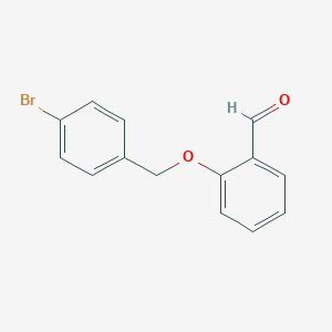 molecular formula C14H11BrO2 B022169 2-[(4-Bromobenzyl)oxy]benzaldehyde CAS No. 101046-14-4
