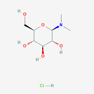 molecular formula C8H18ClNO5 B221736 N-D-Glucopyranosyldimethylamine hydrochloride CAS No. 178563-31-0