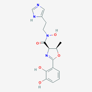 molecular formula C16H18N4O5 B221850 Acinetobactin CAS No. 160472-93-5