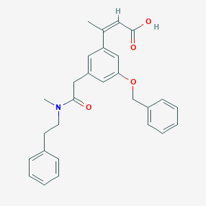 B221878 5-(2-(Methyl(2-phenethyl)amino)-2-oxoethyl)-2-(benzyloxy)cinnamic acid CAS No. 181268-76-8