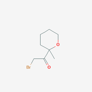 molecular formula C8H13BrO2 B022198 2-Bromo-1-(2-methyloxan-2-yl)ethanone CAS No. 102124-62-9