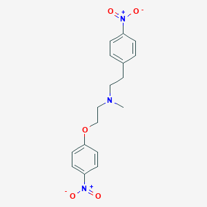 molecular formula C17H19N3O5 B022211 N-methyl-2-(4-nitrophenoxy)-N-[2-(4-nitrophenyl)ethyl]ethanamine CAS No. 115287-37-1