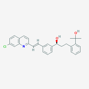 molecular formula C29H28ClNO2 B022222 2-(2-(3(S)-(3-(2-(7-Chloro-2-quinolinyl)ethenyl)phenyl)-3-hydroxypropyl)phenyl)-2-propanol CAS No. 287930-77-2