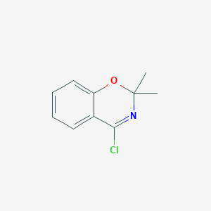 molecular formula C10H10ClNO B022244 2-Chloro-2,2-dimethyl-2H-1,3-benzoxazine CAS No. 74405-07-5