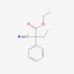 molecular formula C13H15NO2 B022250 2-氰基-2-苯基丁酸乙酯 CAS No. 718-71-8
