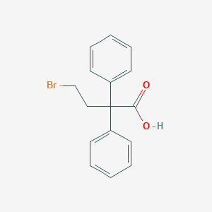 molecular formula C16H15BrO2 B022290 4-Bromo-2,2-diphenylbutyric acid CAS No. 37742-98-6
