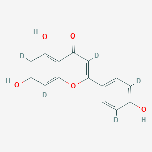 4H-1-Benzopyran-4-one-3,6,8-d3, 5,7-dihydroxy-2-(4-hydroxyphenyl-3,5-d2)-