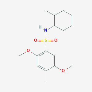 2,5-dimethoxy-4-methyl-N-(2-methylcyclohexyl)benzenesulfonamide