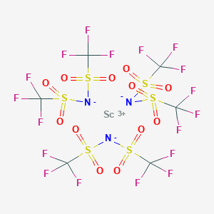 molecular formula Sc[N(SO2CF3)2]3 B223252 Scandium(III) bis(trifluoromethylsulfonyl)imide CAS No. 176726-07-1