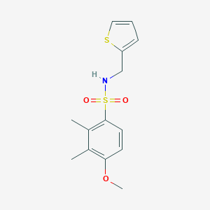 4-methoxy-2,3-dimethyl-N-(2-thienylmethyl)benzenesulfonamide