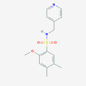 2-methoxy-4,5-dimethyl-N-(4-pyridinylmethyl)benzenesulfonamide