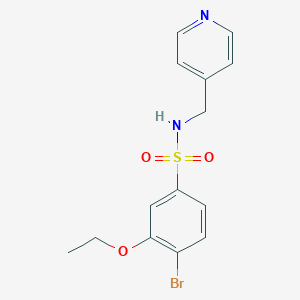 4-bromo-3-ethoxy-N-(pyridin-4-ylmethyl)benzenesulfonamide