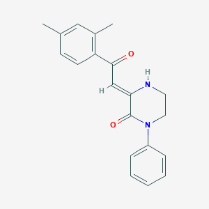 3-(2-(2,4-Dimethylphenyl)-2-oxoethylidene)-1-phenylpiperazinone