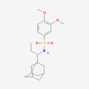 N-[1-(1-Adamantyl)propyl]-3,4-dimethoxybenzenesulfonamide