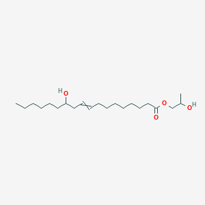 molecular formula C21H40O4 B022335 2-Hydroxypropyl 12-hydroxyoctadec-9-enoate CAS No. 26402-31-3